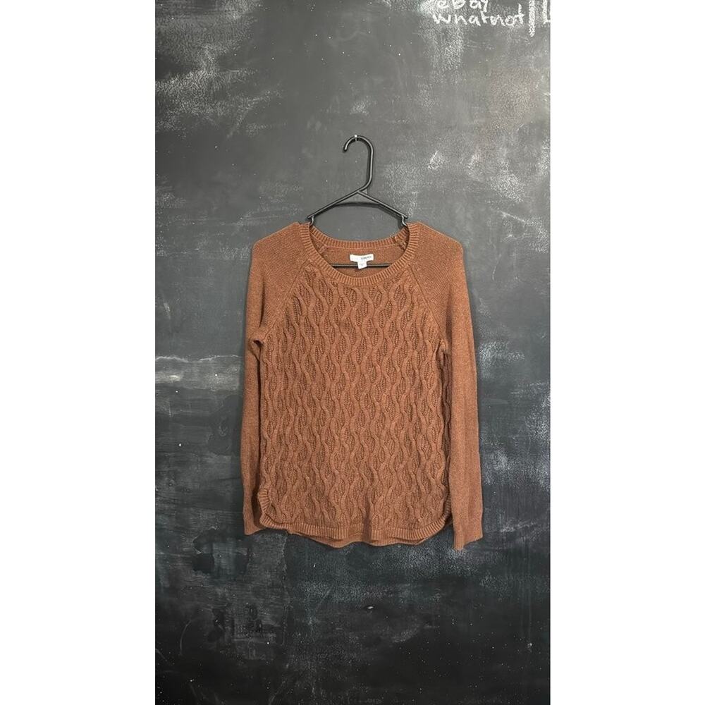 Sonoma Women's Brown Cable Knit Sweater - Size M